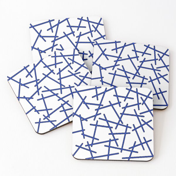 Item preview, Abstract geometric pattern - blue. designed and sold by K.S ART.