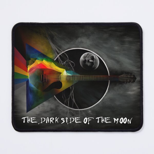 Item preview, Psychedelic illustration of "The Dark Side of The Moon" Triangle Shaped Guitar designed and sold by M0thergoose.