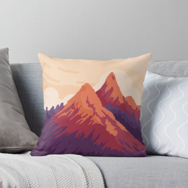 Aperçu de l'œuvre Montagnes - Pixel Art créée et vendue par SpinDuckArts.