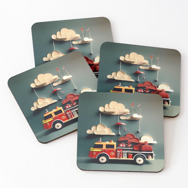 Item preview, Paper Art Firetruck designed and sold by cuprum.