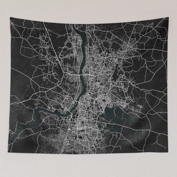 Item preview, Kolkata City Map of India - Dark designed and sold by deMAP.