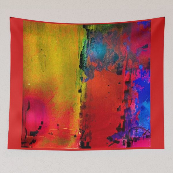 Item preview, Red, Yellow and Blue Abstract designed and sold by kissuquick.