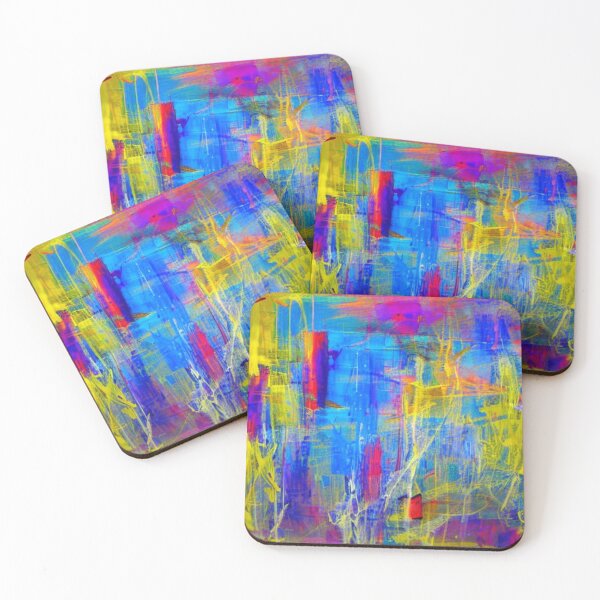 Item preview, Blue and Yellow Abstract designed and sold by kissuquick.