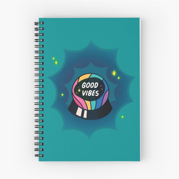 Item preview, Good Vibes Crystal Ball Teal designed and sold by Meaza.