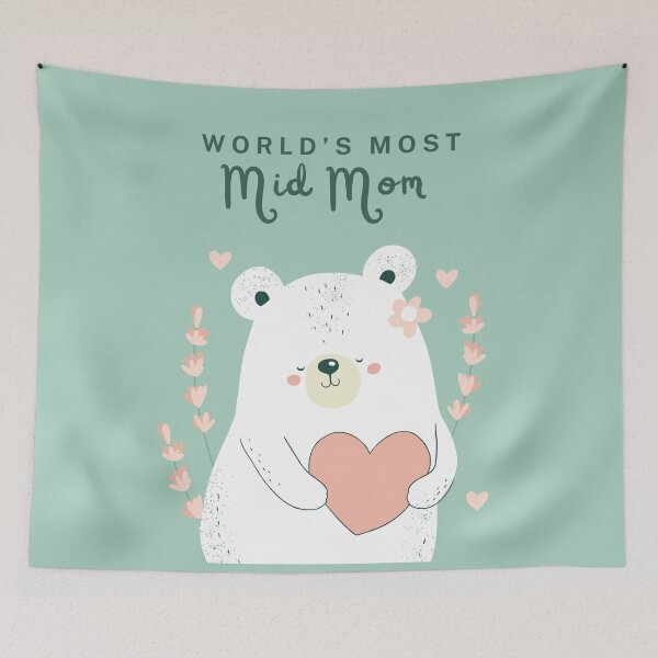 Item preview, Worlds Most Mid Mom Mama Bear designed and sold by AlpacaSmokes.
