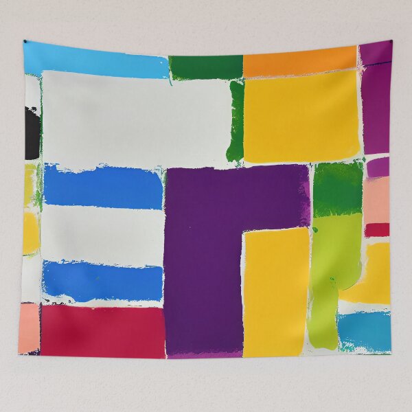Item preview, Abstract Colorblocks Painting designed and sold by cozyspirit.