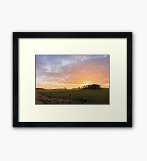 Sunset Landscape Framed Print