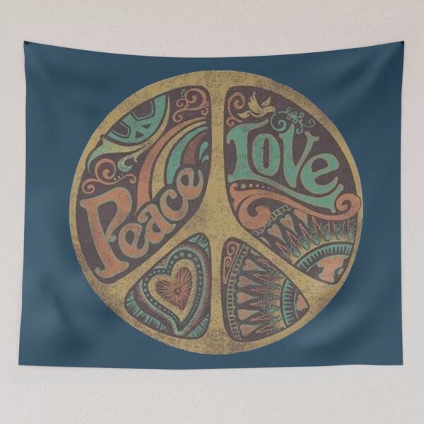 Item preview, Peace Love Peace Sign designed and sold by DukeGroovy.