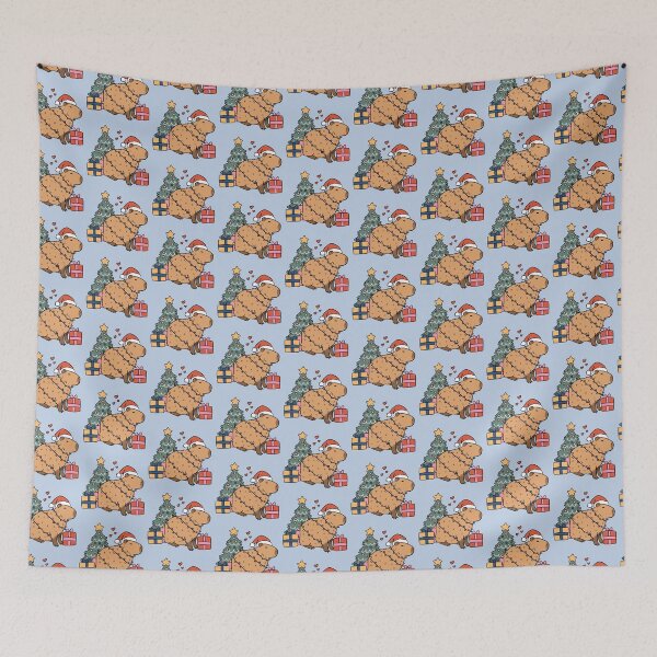 Item preview, Cute christmas capybara illustration  designed and sold by Yarafantasyart.
