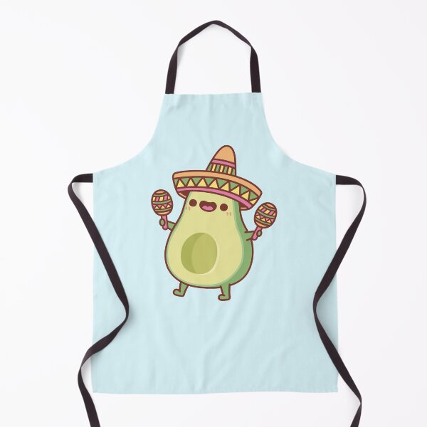 Item preview, Cute Avocado With Sombrero Hat And Maracas designed and sold by rustydoodle.
