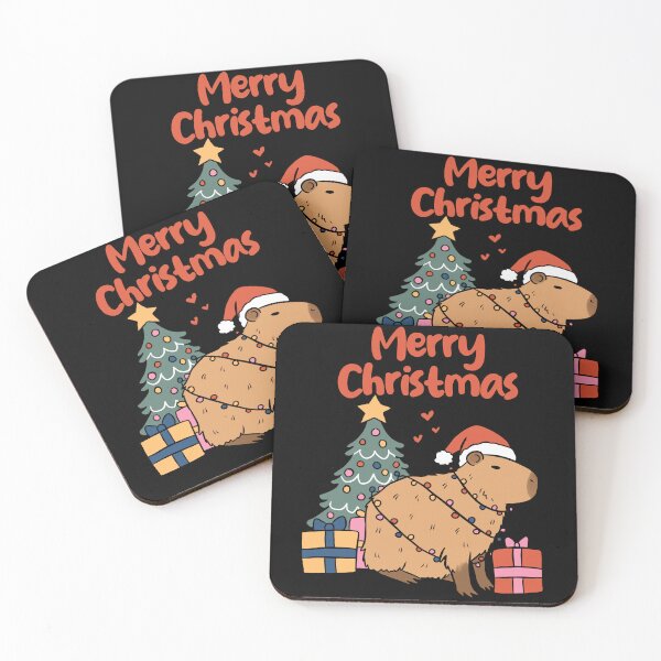 Item preview, Merry Christmas Cute christmas capybara a fun and adorable christmas capybara illustration  designed and sold by Yarafantasyart.
