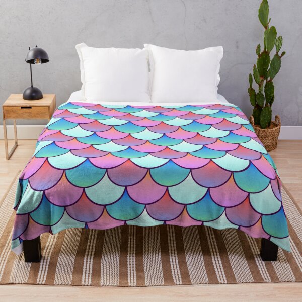 Item preview, Mermaid Rainbow Blue Green Pink Aqua Fish Scales Cute Pattern Sticker Mermaids Tails designed and sold by gillys.