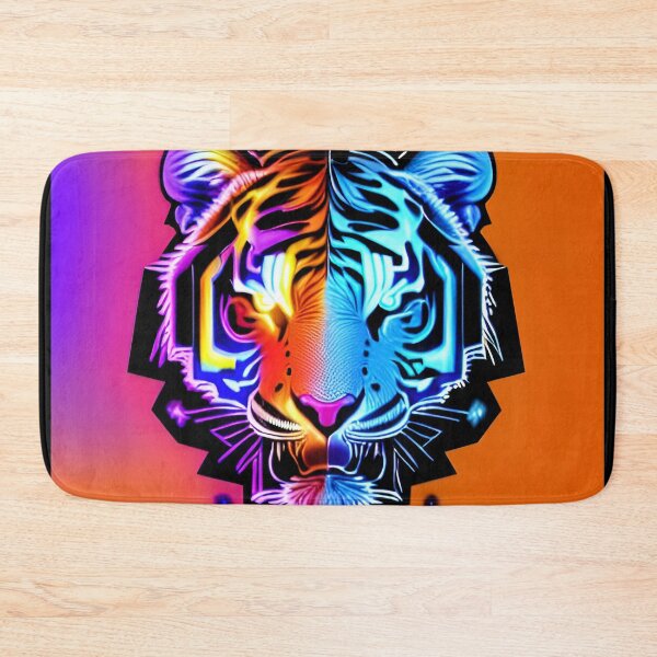 Item preview, Trippy Psychedelic Neon Tigers 1 designed and sold by Benito Del Ray.