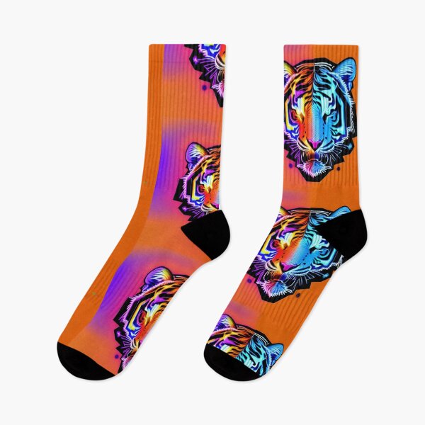 Item preview, Trippy Psychedelic Neon Tigers 1 designed and sold by Benito Del Ray.