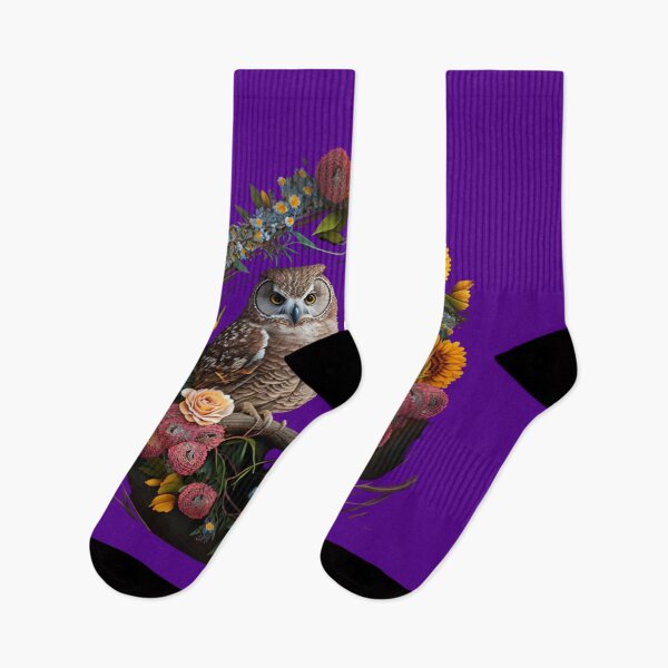 Aperçu de l'œuvre hiboux en fleurs créée et vendue par Kalka088.