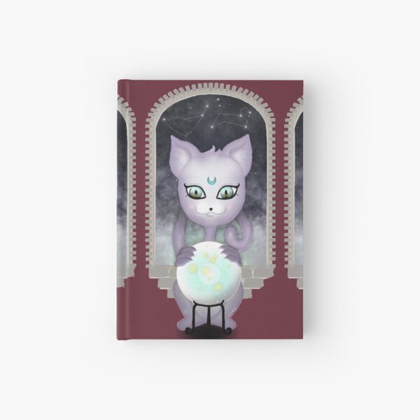 Mystic Miku | Crystal Ball & Zodiac | Wine Red Hardcover Journal