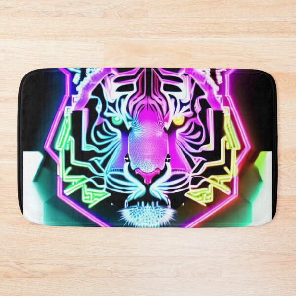 Item preview, Trippy Psychedelic Neon Tigers 2 designed and sold by Benito Del Ray.