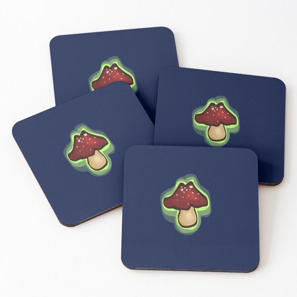 Item preview, Creepy glowing red poisonous mushroom! designed and sold by Rohza-Doodles.