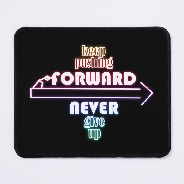 Item preview, Neon colored artwork - Keep pushing forward never give up designed and sold by llooddroos.