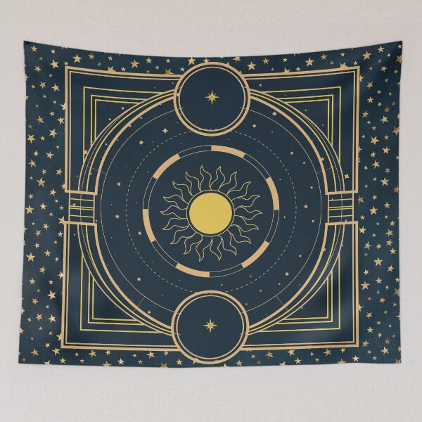 Item preview, Celestial sun and star design designed and sold by CreativeStrand.