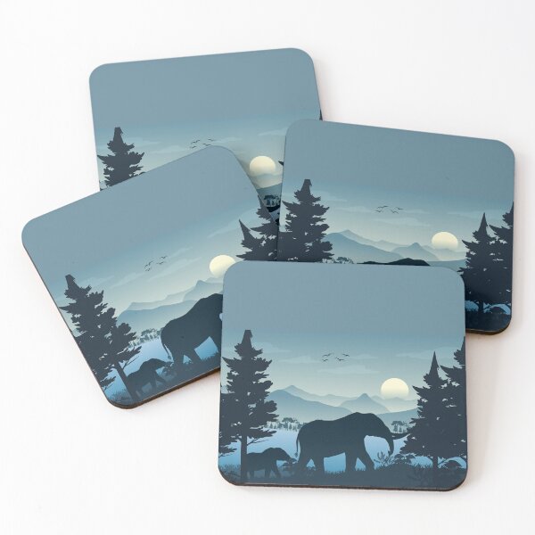Item preview, Forest elephants designed and sold by BubblePandas.