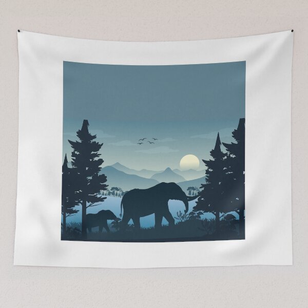 Item preview, Forest elephants designed and sold by BubblePandas.