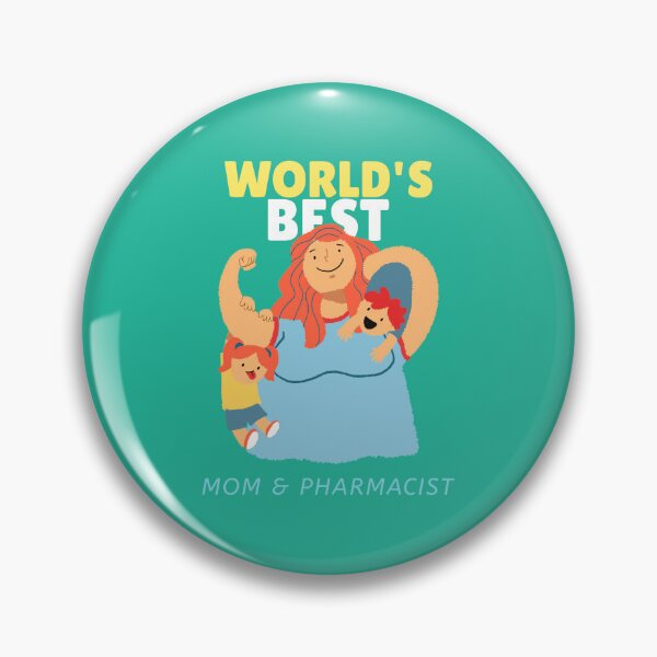 Item preview, World’s Best Mom and Pharmacist designed and sold by Winter--Flowers.