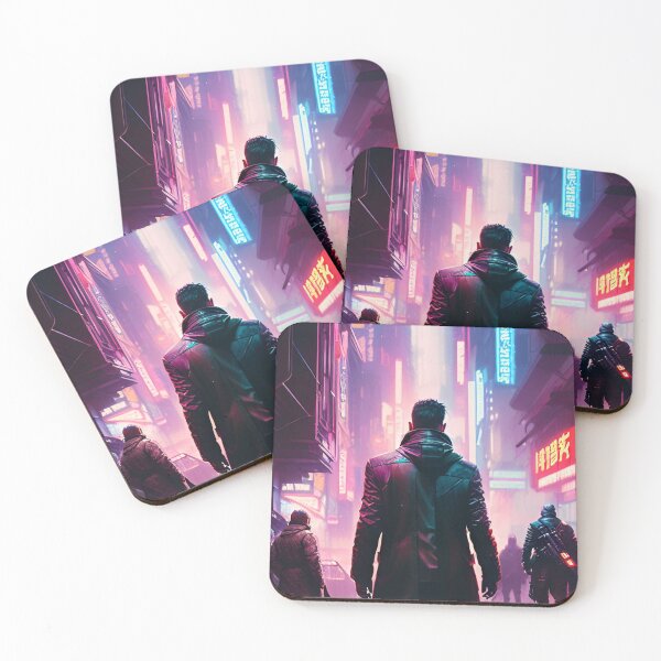 Item preview, Cyberpunk Noche Ciudad Anime Estética Tokio Japón Estilo Blade Runner designed and sold by CyberArtWorld.