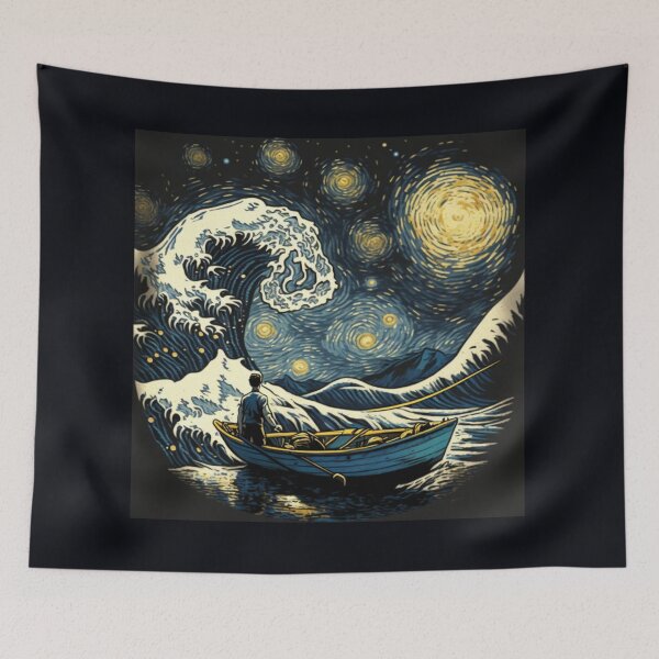 Item preview, The Great Starry Night of Kanagawa  designed and sold by SarahMagu.
