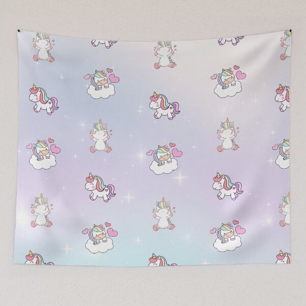 Item preview, Cute Magical Unicorn Pattern designed and sold by murahbanget.