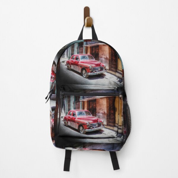 Item preview, Red Car In Old Havana, Cuba, Oil Painting designed and sold by Paul Thompson Photography.