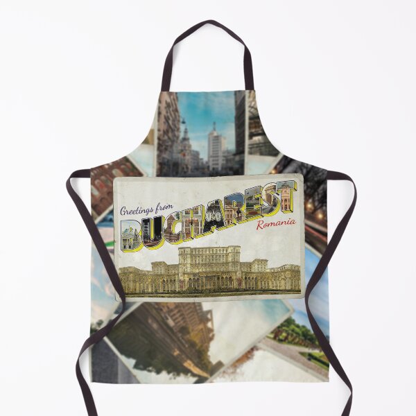 Item preview, Greetings from Bucharest in Romania Vintage style retro souvenir designed and sold by DeveloperProp0.