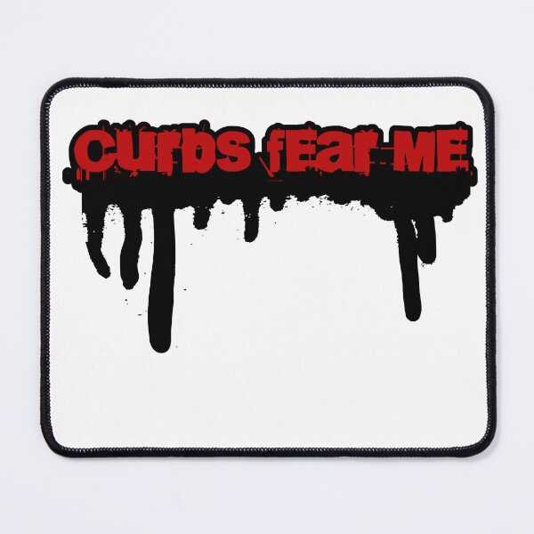 Item preview, curbs fear me bumper car sticker tshirt design designed and sold by AviationArtists.