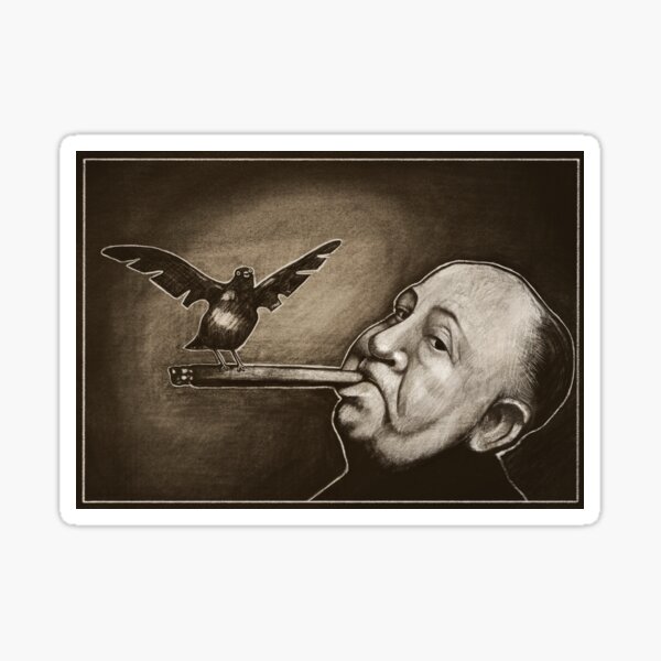 Item preview, Alfred Hitchcock with a birdy cigar designed and sold by MonoMano.