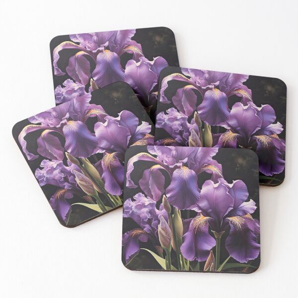 Item preview, Purple Irises  designed and sold by Vanover Designs.