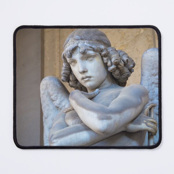 Item preview, Angel sculpture by Giulio Monteverde for the Oneto family monument in Staglieno Cemetery, Genoa - Italy (1882) designed and sold by Paolo Modena Photography    -   Fine Italian Art.