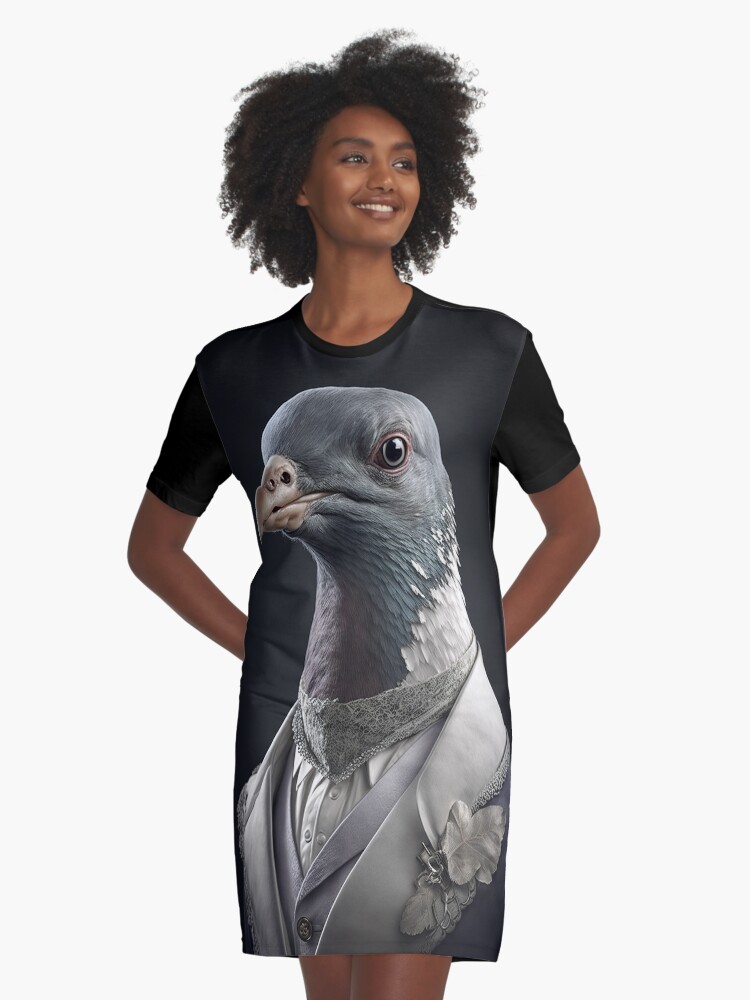 Classy Pigeon Graphic T Shirt Dress for Sale by TylerBurst Redbubble