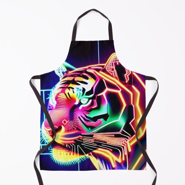 Item preview, Trippy Psychedelic Neon Tigers 3 designed and sold by Benito Del Ray.