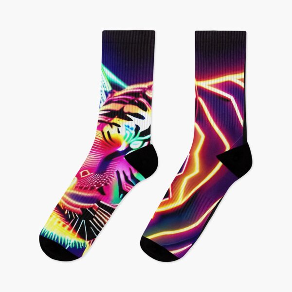 Item preview, Trippy Psychedelic Neon Tigers 3 designed and sold by Benito Del Ray.