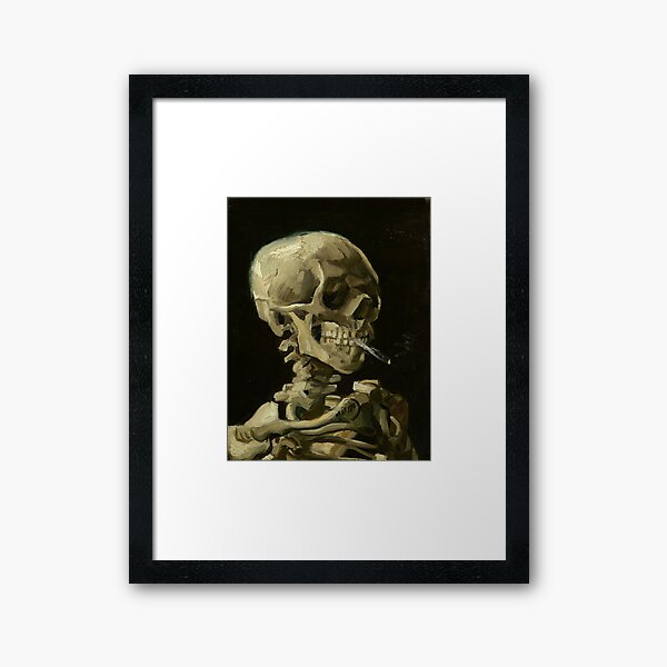 Artikel-Vorschau von Vincent Van Gogh Skeleton Rauchen, designt und verkauft von Retro Salt.