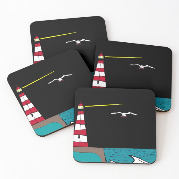Item preview, North sea lighthouse gull sea designed and sold by Imutobi.
