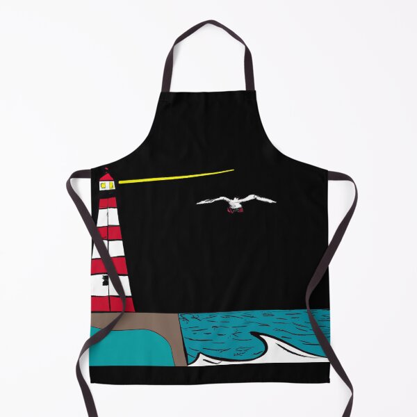 Item preview, North sea lighthouse gull sea designed and sold by Imutobi.