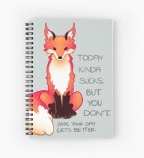 Cuaderno de espiral "Hoy, un poco apesta pero no lo hace" Fox