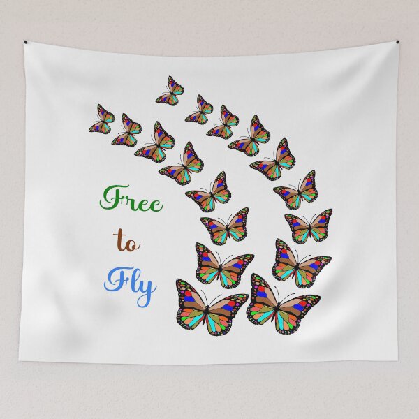 Item preview, Free to Fly (Butterflies) designed and sold by GiftsAndCrafts.