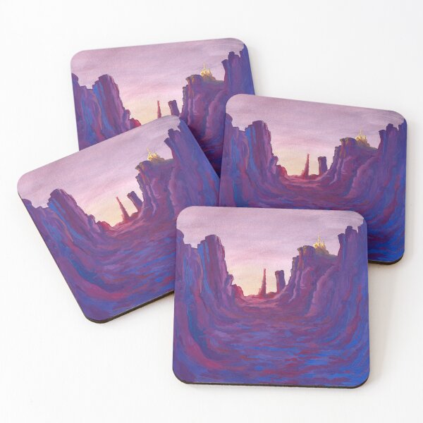 Item preview, Pink mountains of the golden city designed and sold by ElsaEB.