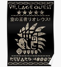 Village Quest - Rathalos Poster