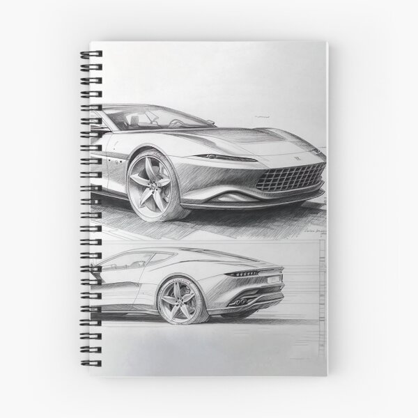 Item preview, Sketch Design Concept Ferrari Roma Fan Art designed and sold by NanarodsDesign.