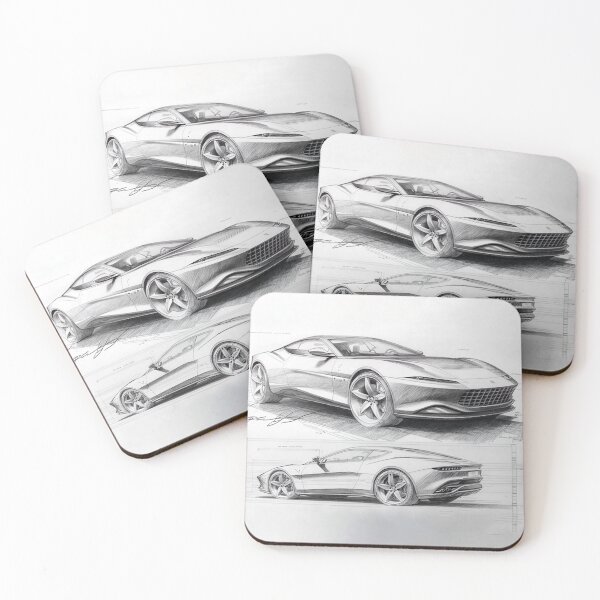 Item preview, Sketch Design Concept Ferrari Roma Fan Art designed and sold by NanarodsDesign.