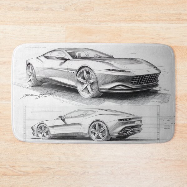 Item preview, Sketch Design Concept Ferrari Roma Fan Art designed and sold by NanarodsDesign.