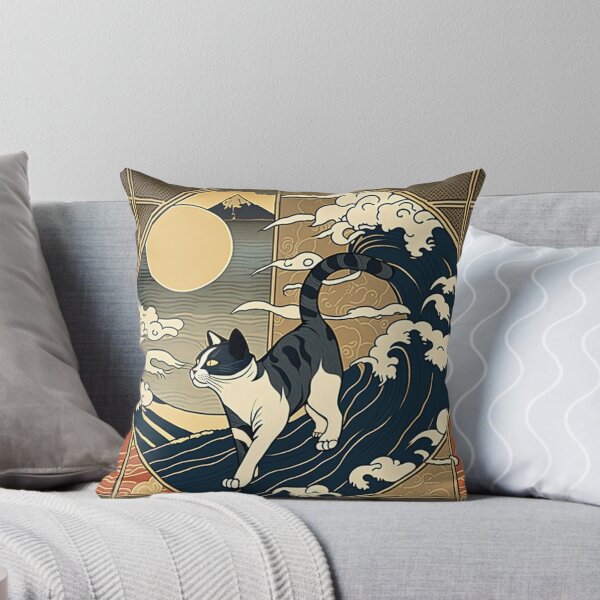 Item preview, Retro Cat in Japan designed and sold by SarahMagu.